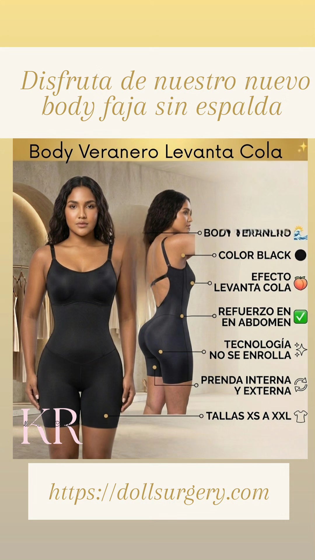 FV013 - Backless Bodysuit Shapewear