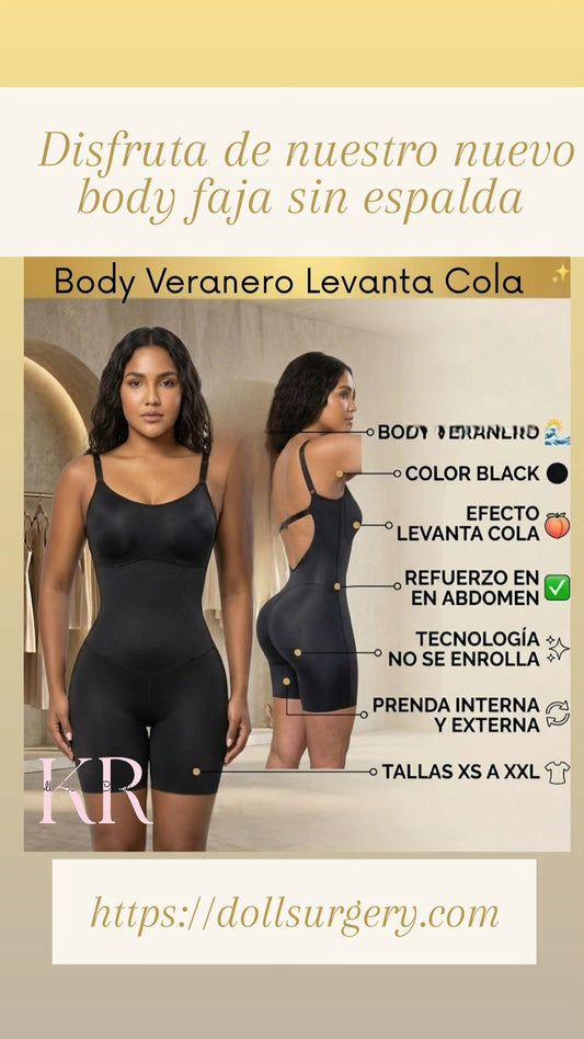 FV013 - Backless Bodysuit Shapewear