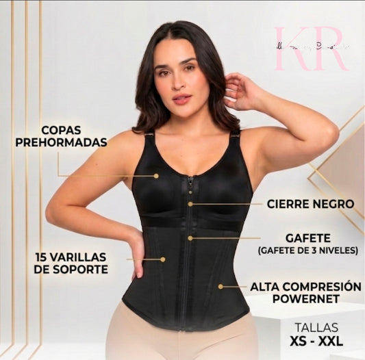 FV004 - Double-Sided Vest with Bra and 15 Boning Rods - Stage 3